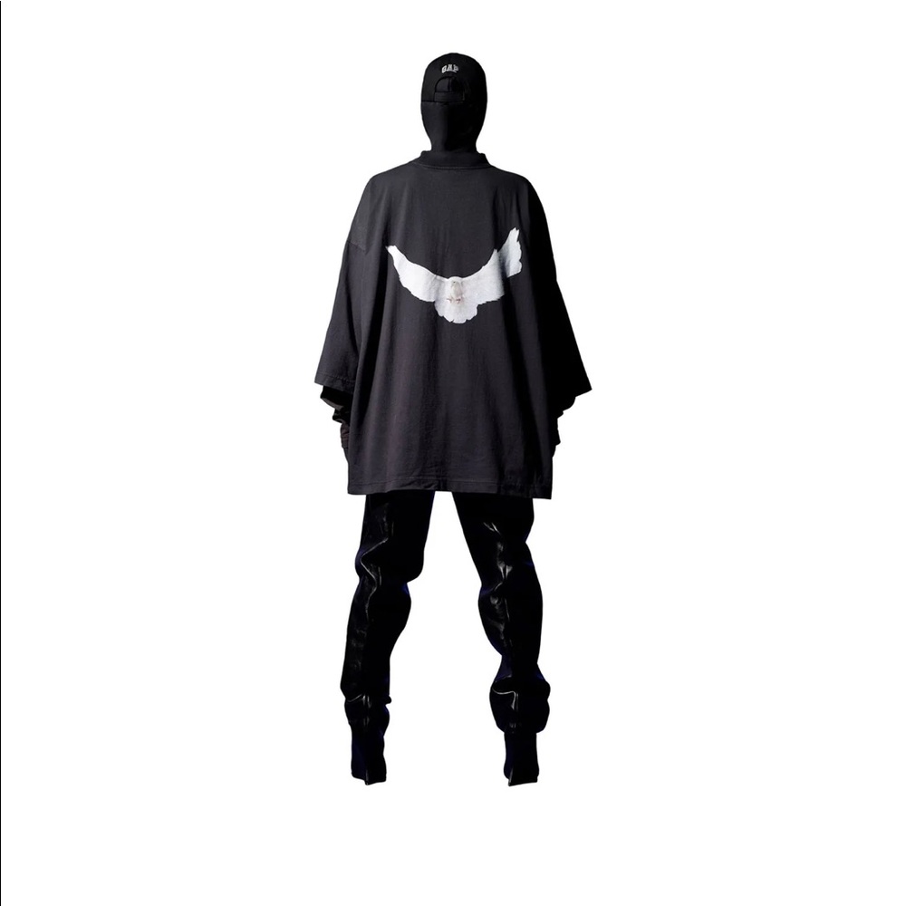 Yeezy Balenciaga dove 3/4 sleeve tee